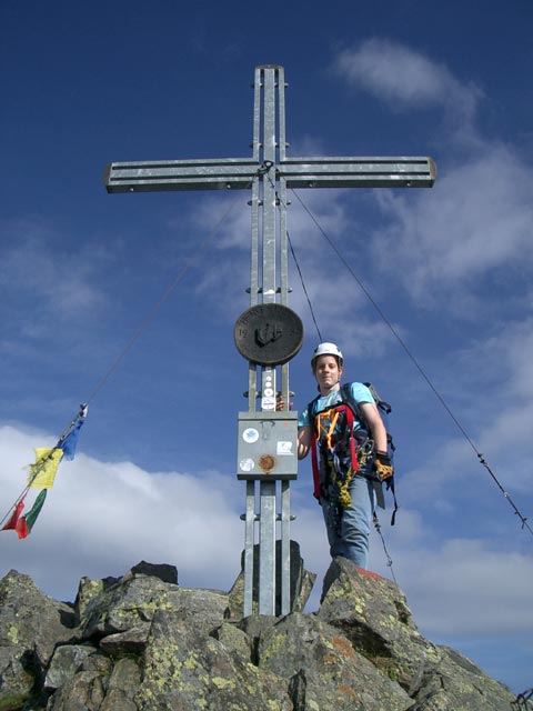 Daniela auf der Rinnenspitze, 3.003 m (8. Aug.)