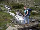 Daniela auf Weg 131 zwischen Alpein Alm und Franz Senn Hütte (7. Aug.)