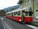 Wagen 86 der Stubaitalbahn im Bahnhof Fulpmes (8. Aug.)