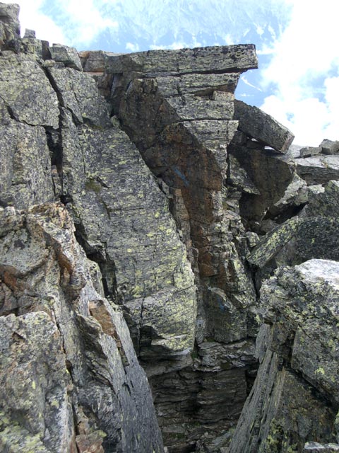 Glungezer Klettersteig: Schl&uuml;sselstelle
