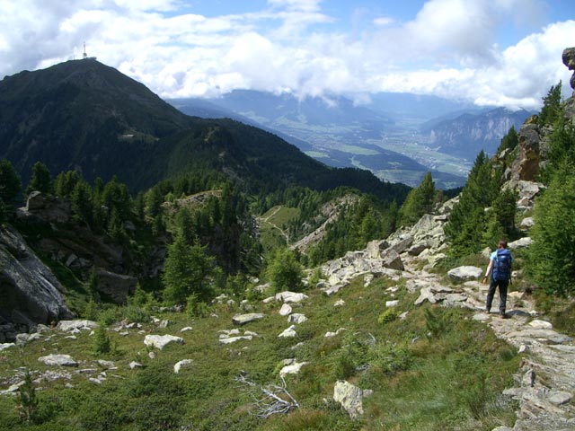 Daniela am Panoramasteig zwischen Glungezerhütte und Boscheben