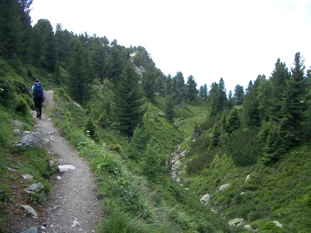 Daniela am Panoramasteig zwischen Glungezerhütte und Boscheben