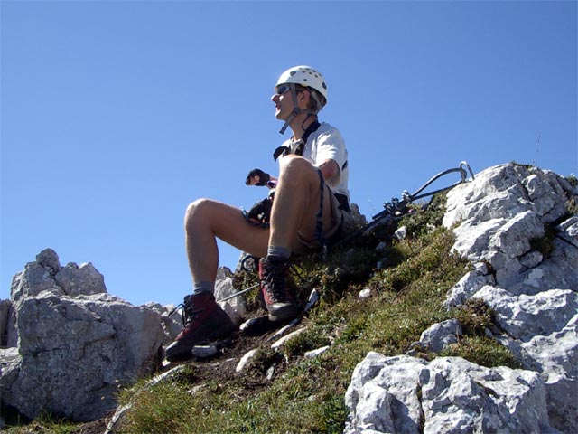 Hexensteig: Ich beim Ausstieg (28. Aug.)