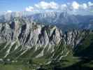 Grabnerstein im Vordergrund, Buchstein und Hochtorgruppe im Hintergrund (28. Aug.)