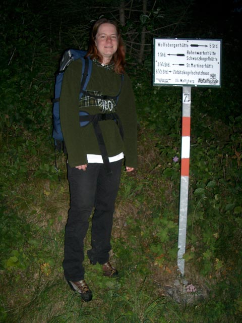 Daniela am Klippitzt&ouml;rl, 1.644 m (4. Sep.)