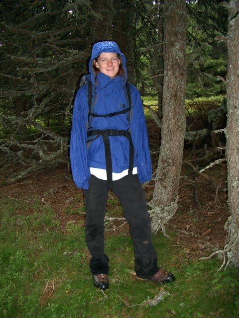 Daniela neben Weg 308 nahe der J&auml;gerstube (4. Sep.)