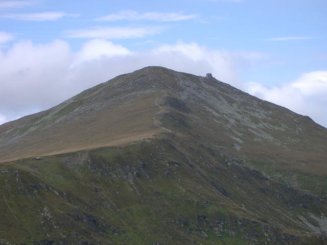Zirbitzkogel und Helmut-Erd-Schutzhaus vom Fuchskogel aus (4. Sep.)