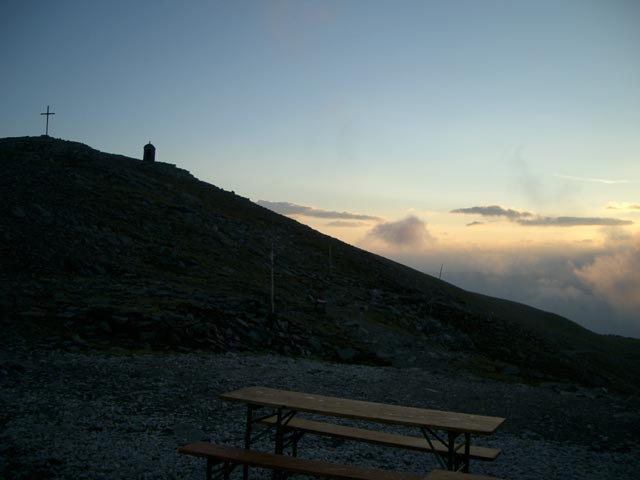 Zirbitzkogel vom Helmut-Erd-Schutzhaus aus (4. Sep.)