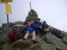 Ich, Daniela, Christoph und Gudrun am Kreiskogel, 2.306 m (5. Sep.)