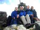 Daniela, ich, Christoph und Gudrun am Kreiskogel, 2.306 m (5. Sep.)