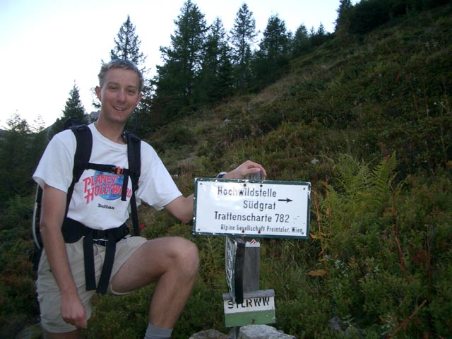 Ich auf Weg 02 zwischen Preintalerh&uuml;tte und Trattenkar (19. Sep.)
