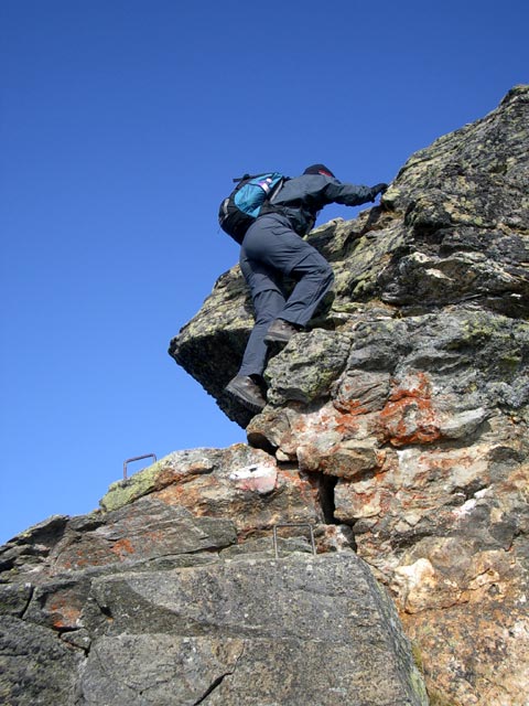 Irene am Südgrat der Hochwildstelle (19. Sep.)