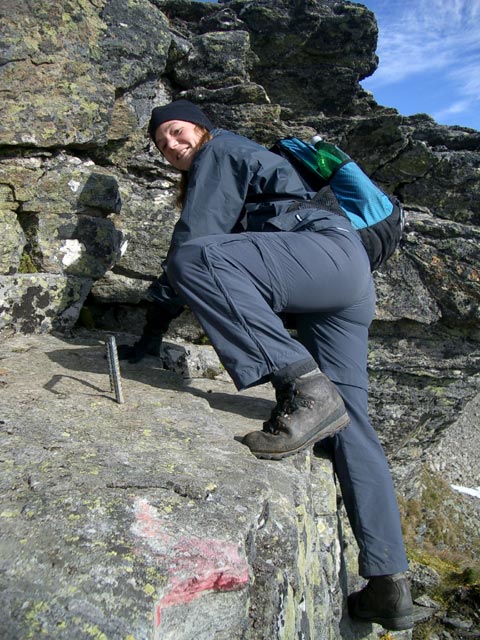 Irene am Südgrat der Hochwildstelle (19. Sep.)