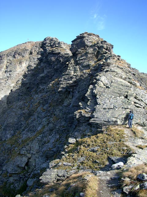 Irene am Südgrat der Hochwildstelle (19. Sep.)