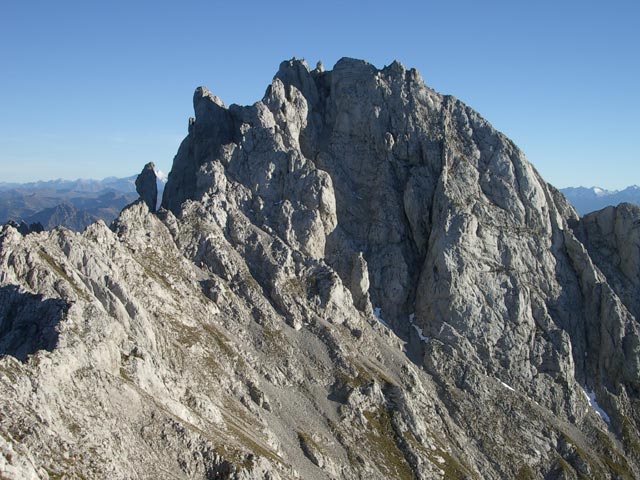 Kaisersch&uuml;tzensteig: Ellmauer Halt von der Gamshalt aus (24. Okt)