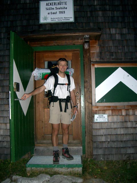 Ich bei der Ackerlh&uuml;tte, 1.456 m (26. Okt)