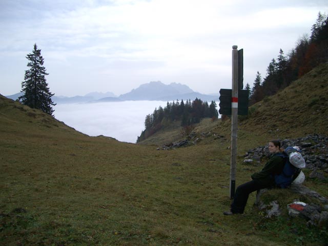 Daniela zwischen Granderalm und Kaiserniederalm (26. Okt)