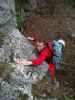 Klettersteig 'E 60': Andreas am Beginn des zweiten Teils