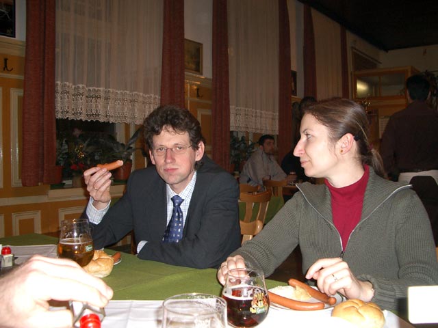 Erwin und Agata im Gasthaus Schönbrunner Vorpark