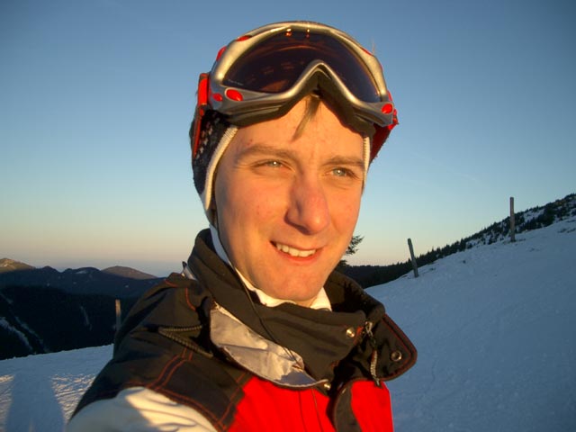 Ich bei der Bergstation des Wei&szlig;enelfschlaglifts (12. Dez.)