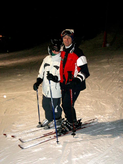 Daniela und ich am &Uuml;bungshang (31. Dez.)