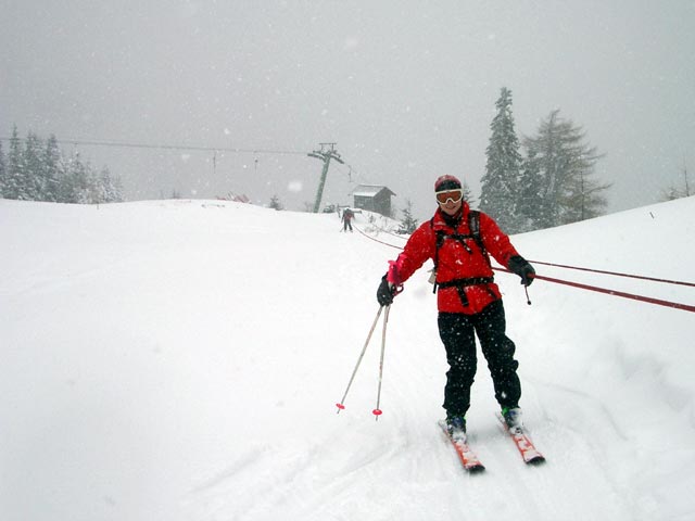 Irene am Seillift D&uuml;rrkogel