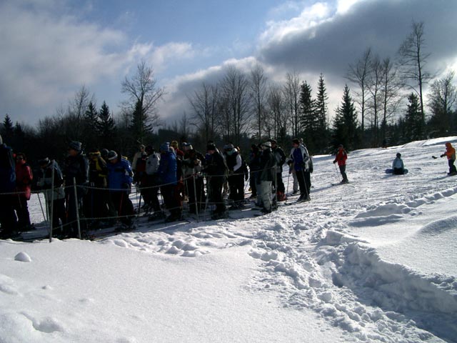 bei der Talstation des Karnerbodenlifts