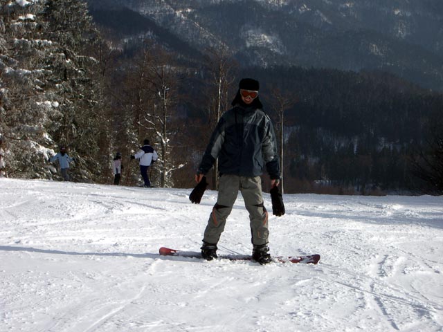 Ferenc auf der Karnerboden Abfahrt