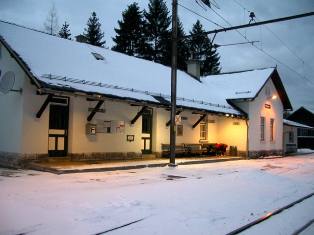 Bahnhof Mitterbach (15. J&auml;n.)