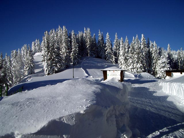 bei der Bergstation der Seilbahn