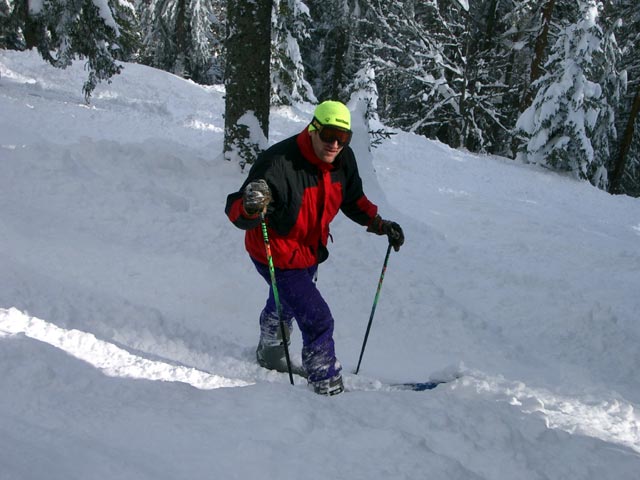 Erich auf der Lahngrabenabfahrt
