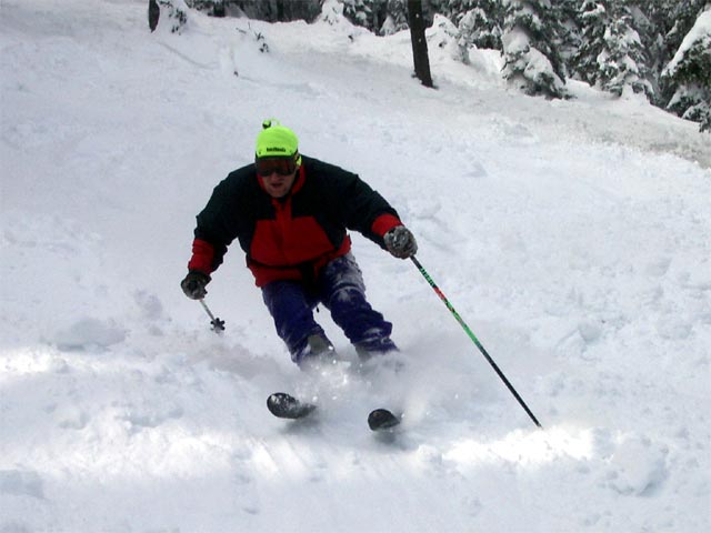 Erich auf der Lahngrabenabfahrt