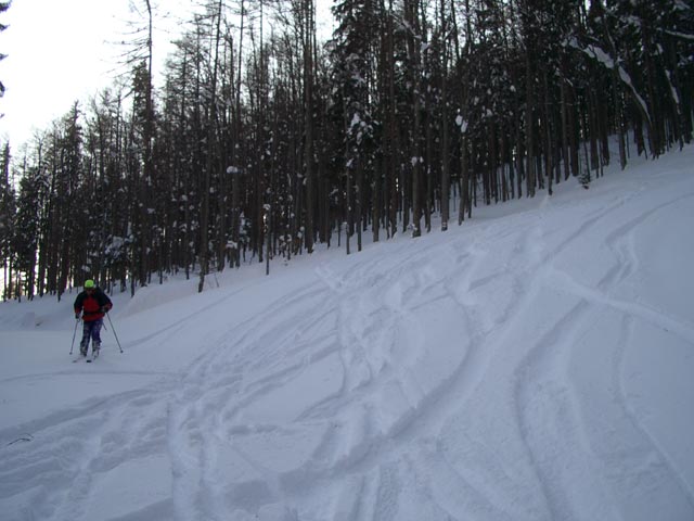 Erich auf der Sch&ouml;llerabfahrt (Mechanikerkurve)