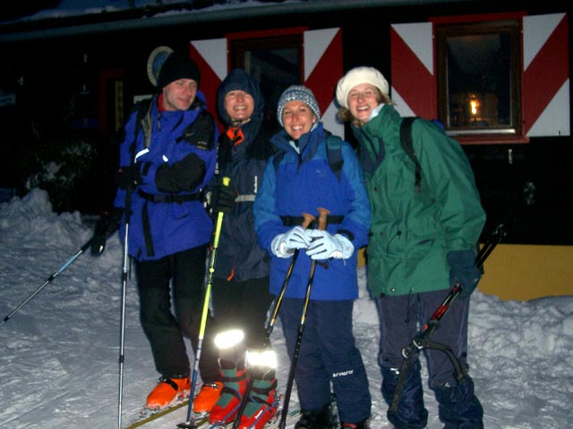 Andreas, ?, ? und ? bei der Lilienfelder H&uuml;tte, 956 m