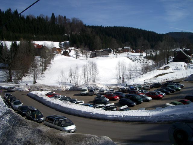 Parkplatz bei der Talstation des 3er-Sessellifts Eibelkogl