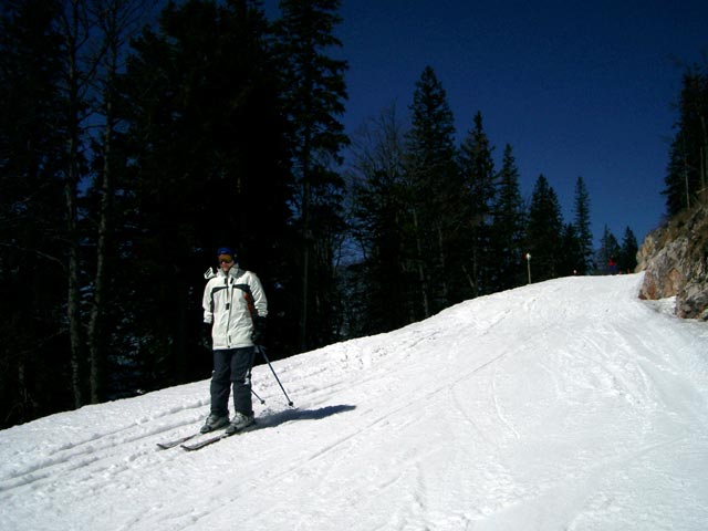 Daniela auf der Riffelabfahrt