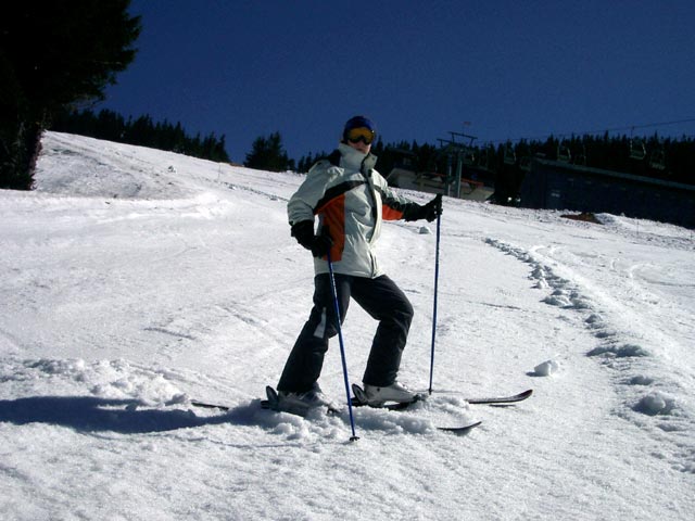 Daniela auf der Großen Ötscherpiste