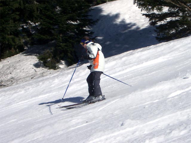 Daniela auf der Gro&szlig;en &Ouml;tscherpiste