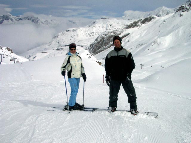 Mama und Markus auf der Piste 21 (11. Apr.)