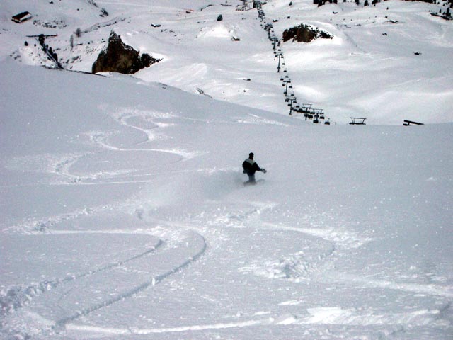 Markus auf der Skiroute 39 (11. Apr.)