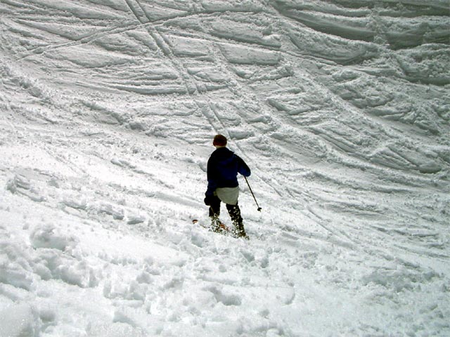 Ich neben der Skiroute 39 (13. Apr.)