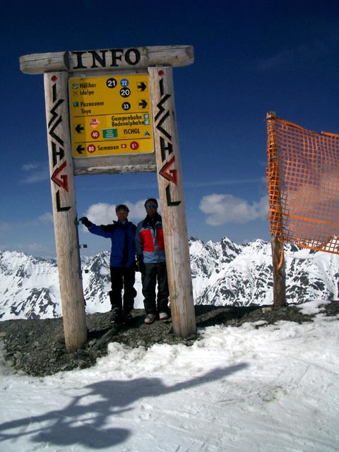 Ich und Markus am Palinkopf (14. Apr.)
