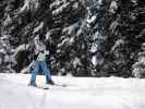 Mama in der Bergstation des Schwarzwasserlifts (10. Apr.)