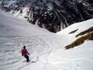 Markus neben der Skiroute 39 (13. Apr.)