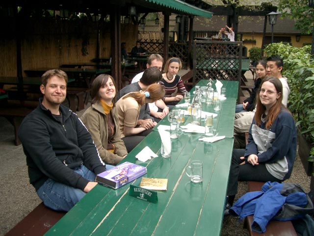Markus, Katarina, Doris, Andreas, Reinhard, Karin, Han(n)a(h), Christian und Daniela im Sch&uuml;bel-Auer
