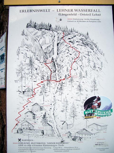 &Uuml;bersichtskarte 'Erlebniswelt - Lehner Wasserfall'