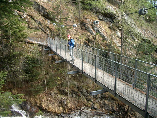 Carmen auf der H&auml;ngebr&uuml;cke