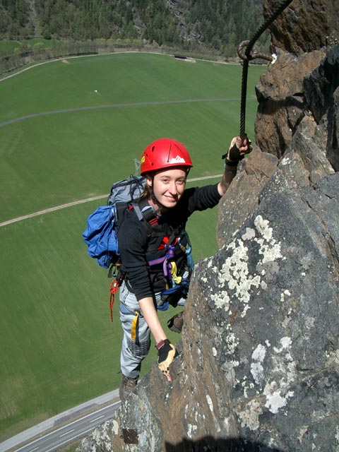 Reinhard-Schiestl Klettersteig: Carmen auf der Platte