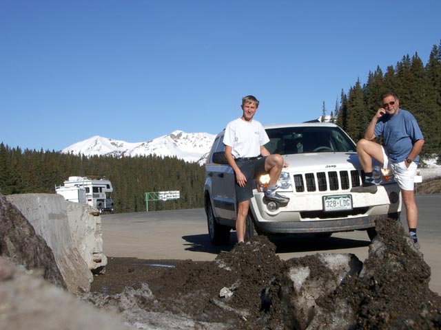 Ich und Papa am Wolf Creek Pass (19. Mai 2005)