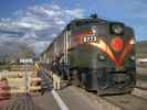 Zug der Grand Canyon Railway in Williams Depot (14. Mai 2005)